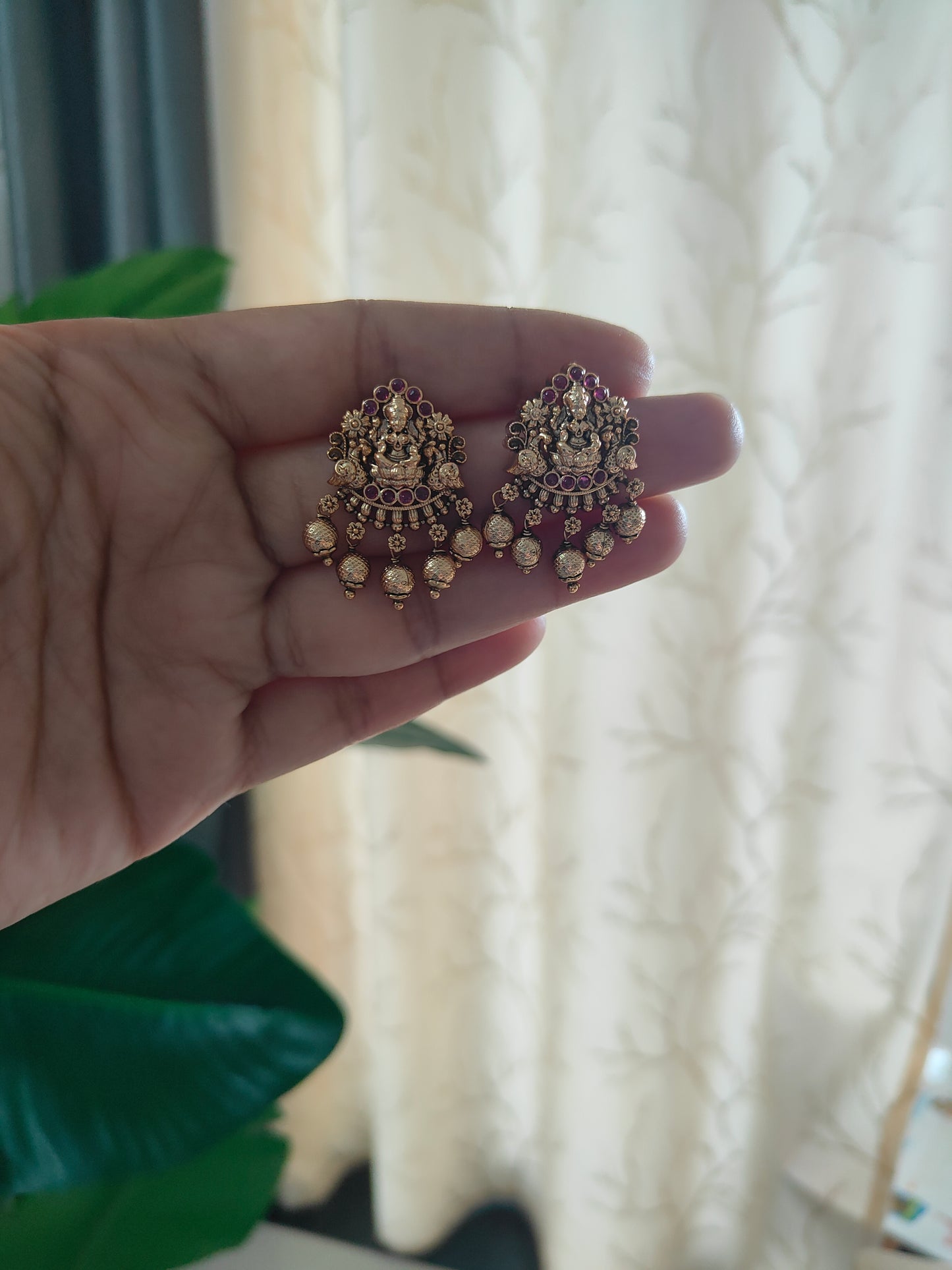 Antique Lakshmi Temple design Pendant set. C- 186