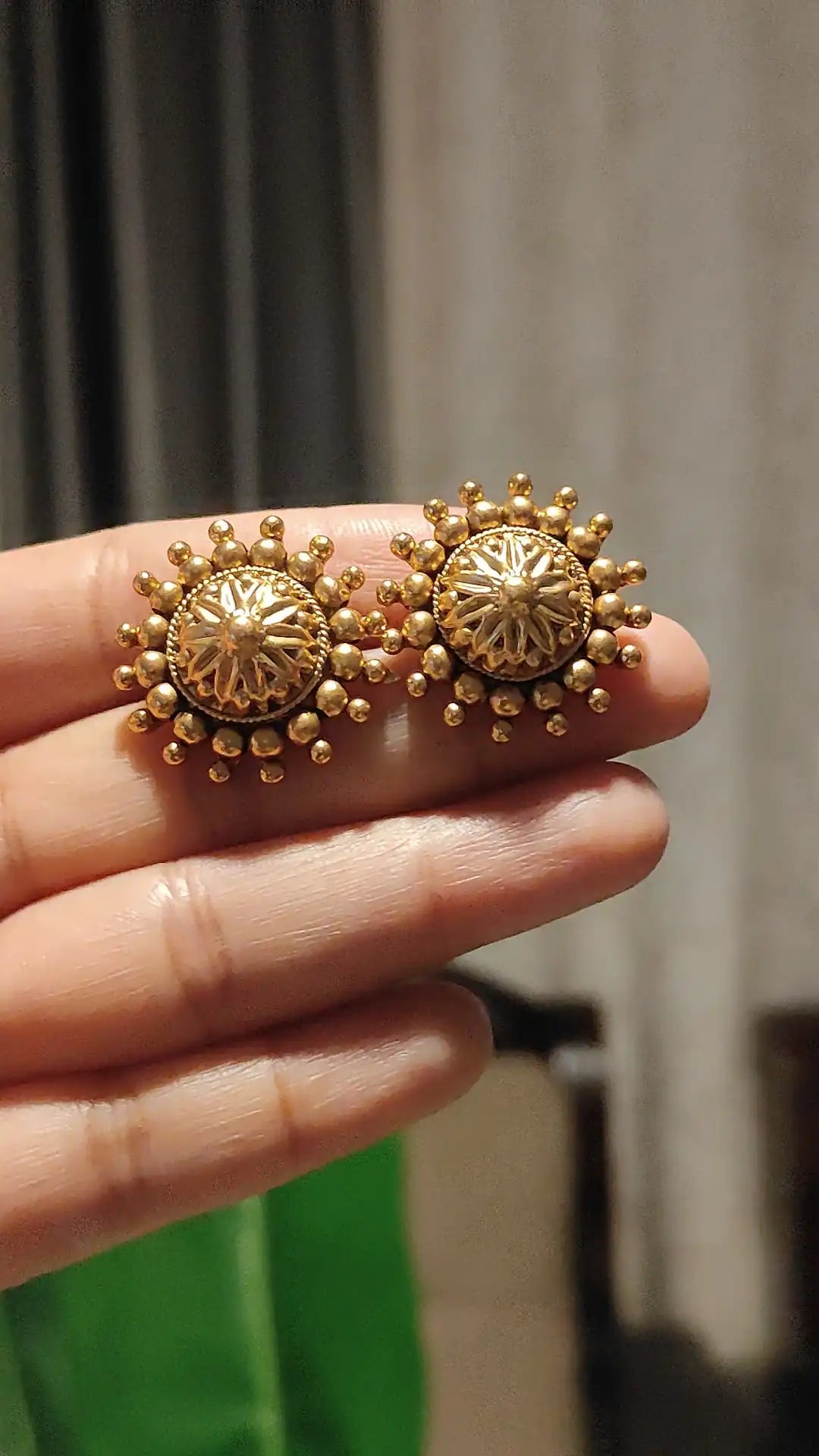 Divine Kamadhenu Cow & Calf Temple Necklace Set.C -199