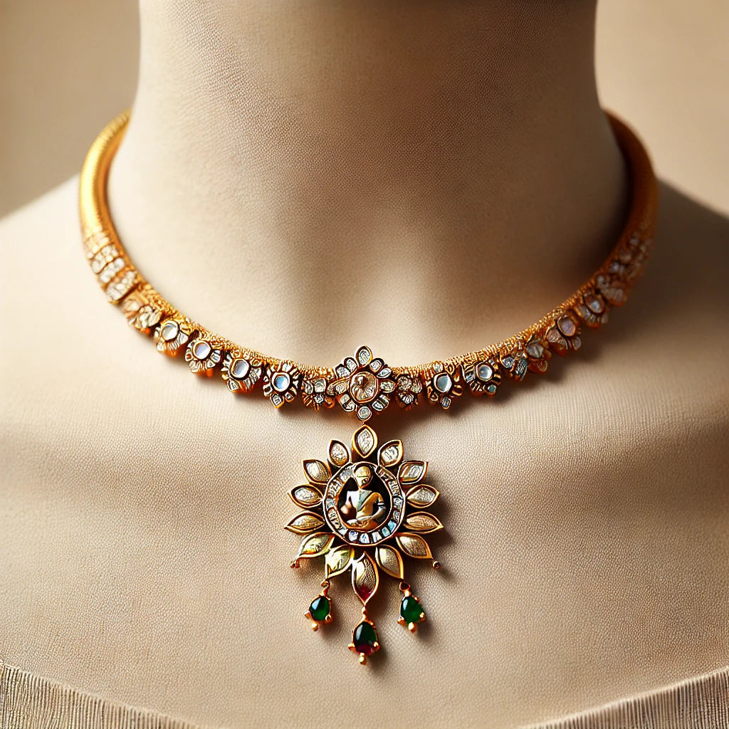 Temple jewellery set
