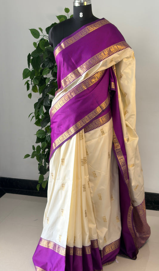 Gadwal Pure Soft Silk Sarees. Sr009