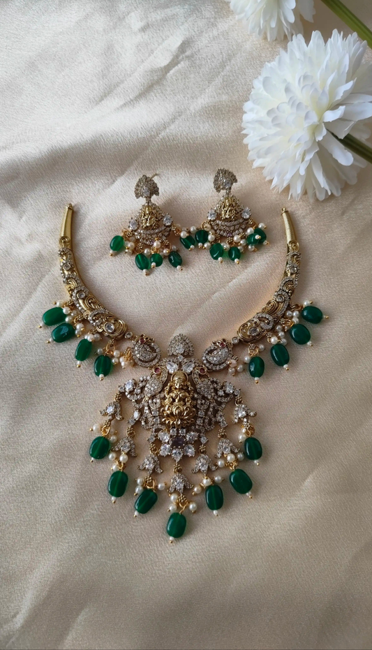 Regal Lakshmi Temple Necklace set                                     Code - 146