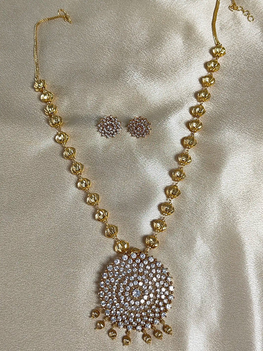 Dazzling AD Stone Pumpkin Beads Haram.                                Code 164