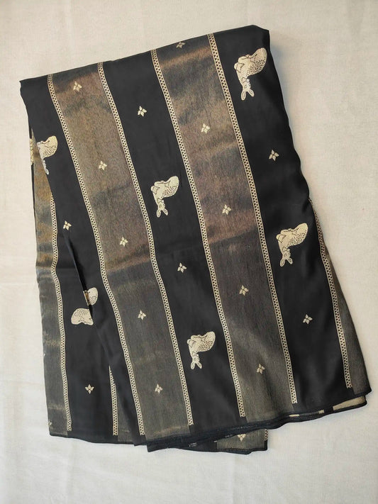 Semi Viscose Deer Motif Saree. C - Sr004