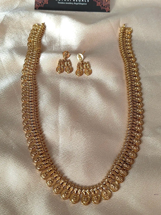 Lakshmi Coin Necklace Set        Code - 148