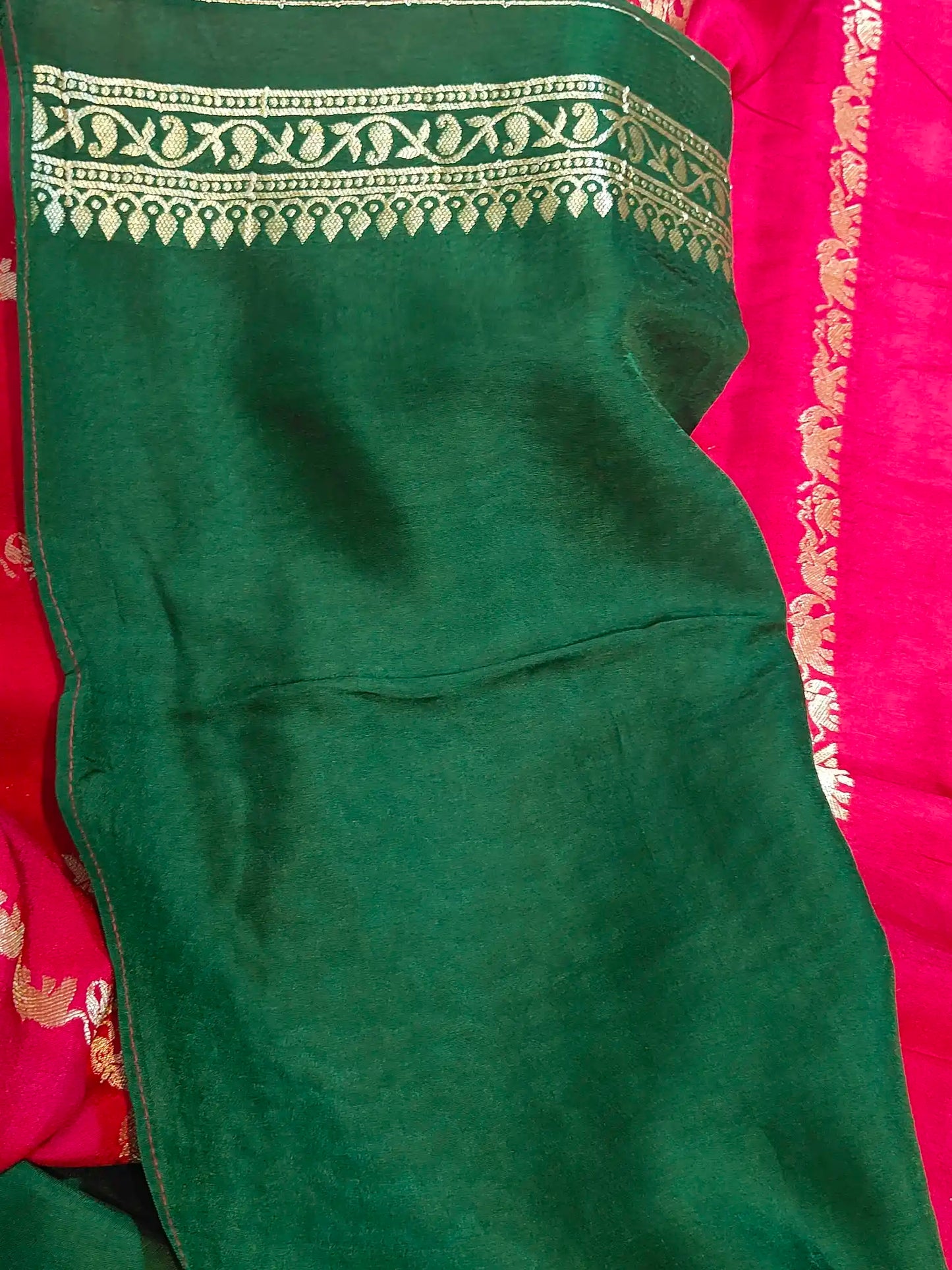 Poly Viscose Elephant design Saree. C- Sr005